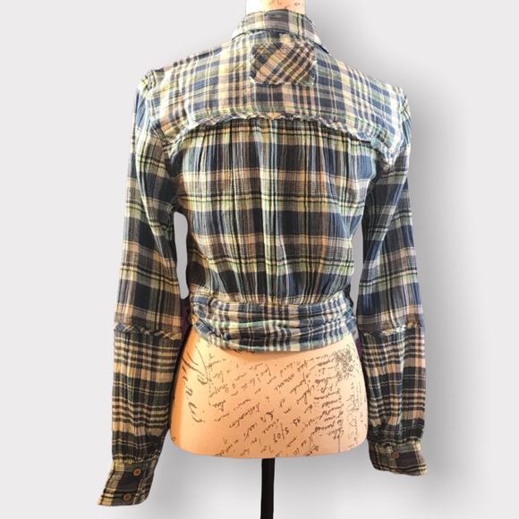 We The Free by Free People, First Bloom Plaid Top, Size XS - Picture 4 of 14